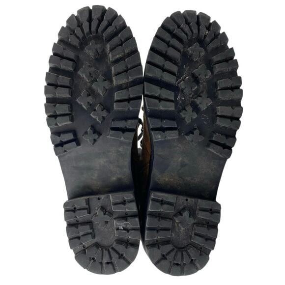 Steve Madden Rainier Women's Brown Suede Leather Lace Up Studded Hiker Boots 8M - Picture 4 of 6